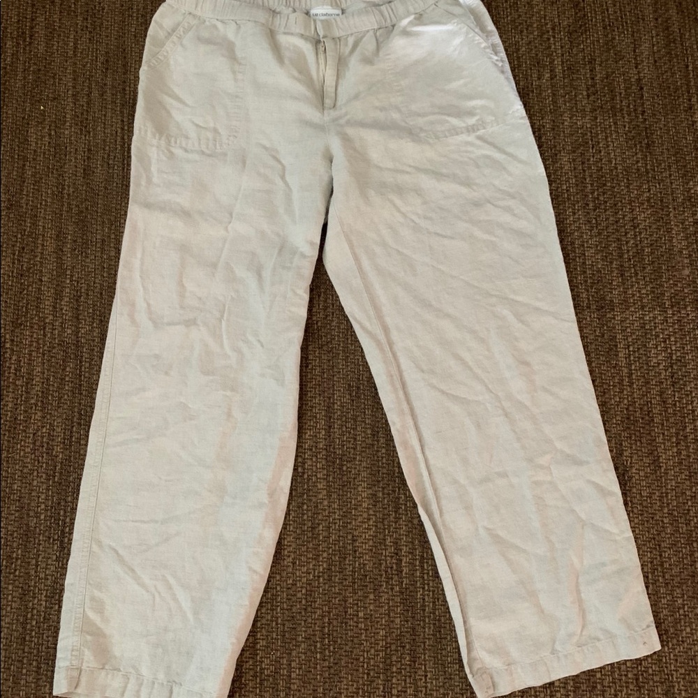 Liz Claiborne linen-like pants